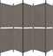 vidaXL - Kamerscherm - met - 5 - panelen - 300x200 - cm - stof - antracietkleurig