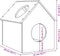 vidaXL - Kattenhuis - 41x50x50 - cm - massief - grenenhout - wasbruin