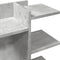 Bureau organiser 42x21,5x42 cm bewerkt hout betongrijs