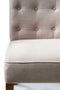 Riviera Maison Eetkamerbank Met Rugleuning - Cape Breton Bench 168 cm - Linnen - Naturel