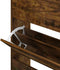 vidaXL - Schoenenkast - 63x24x147 - cm - bewerkt - hout - gerookt - eikenkleurig