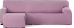 Hoes voor chaise longue met korte armleuning links Eysa BRONX Roze 110 x 110 x 310 cm