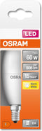 OSRAM LED lamp - Lampvoet: E14 - Warm wit - 27- K - 7,5- W - mat - LED STAR CLASSIC B