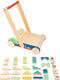 Small Foot Move It! - Houten Loopwagen 28-delig - Motorische ontwikkeling - Kleur: Blank