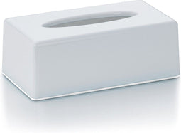 Kela Tissuebox - Kunststof - Glans wit - 9 cm hoog (1 stuk)