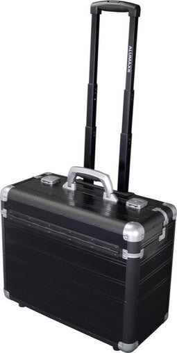 Alumaxx pilotenkoffer - Discovery - aluminium - mat zwart - JU-45166