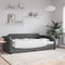 vidaXL - Slaapbank - 100x200 - cm - stof - donkergrijs