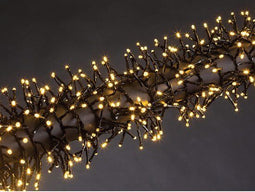 Merga LED - Lichtslinger - 12 m 1020 LEDs warmwit zwarte kabel IP44