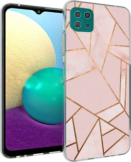 iMoshion Hoesje Geschikt voor Samsung Galaxy A22 (5G) Hoesje Siliconen - iMoshion Design hoesje - Roze / Meerkleurig / Goud / Pink Graphic