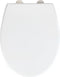 WENKO WC bril Vorno Neo - antibacterieel wit Duroplast - Easy-Close sluiting - Fix-Clip bevestiging in RVS - Toiletbril wit - Toiletzitting wit