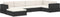 vidaXL - Hoekbank - 1 - st - met - kussens - poly - rattan - bruin