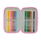 Driedubbele Pennenzak Gabby's Dollhouse Confetti Roze Turkoois 12,5 x 19,5 x 5,5 cm 37 Onderdelen