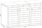 AXI Lucas metalen Containerombouw Antraciet/houtlook - Kliko ombouw voor 3 afvalcontainers – Max. 240L – Goede ventilatie