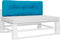 vidaXL - Palletkussen - 120x40x12 - cm - stof - blauw