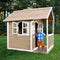 AXI Alex Speelhuis in Bruin/Wit - FSC hout - Houten Speelhuisje voor de tuin / buiten - Tuinhuisje met veranda voor kinderen - 10 jaar garantie