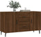 vidaXL - Dressoir - 100x36x60 - cm - bewerkt - hout - bruin - eikenkleur