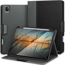 Hoes voor iPad Pro 11-inch 4e/3e/2e/1e generatie (2022/2021/2020/2018) met potloodhouder, veganistis