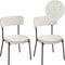 Set van 2 eetkamerstoelen ALLISON Bouclé Wit