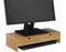 SoBuy FRG198-N - Monitorstandaard - 2 Laden - Bamboe - 18 x 45 x 11 cm