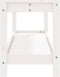vidaXL - Tuinbank - 108x35x45 - cm - massief - grenenhout - wit