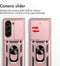 iMoshion Hoesje Geschikt voor Samsung Galaxy Z Fold 5 Hoesje - iMoshion Rugged Backcover met ring - Rosé Goud
