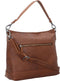 Leren Schoudertas Cognac Amelia