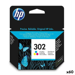 Originele inkt cartridge HP Officejet 3830 All-in-One Nº 302 Tricolor (60 Stuks)