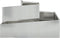 vidaXL - Plantenbak - 80x80x50 - cm - Gegalvaniseerd - Staal