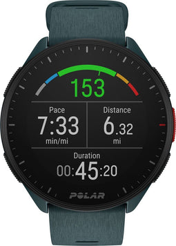 Polar Pacer - GPS-hardloophorloge - Hartslagmeting - Blauw (Groen)