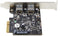 Startech.com PEXUSB312A3 - PCIe USB 3.2 Gen 2 controllerkaart - 2x 10Gbps USB-A poorten
