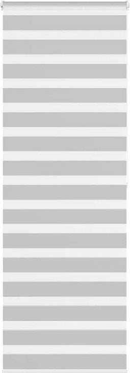 vidaXL - Zebra - rolgordijn - 85x200 - cm - stofbreedte - 80,9 - cm - lichtgrijs