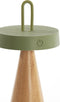 Light&living Tafellamp LED Ø13x28,5 cm ANKENTA olijf groen+hout naturel
