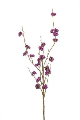 Emerald Kunstbloemen Zijdebloemen Nep Bloemen Callicarpa Besjes Tak Paars 97 cm 430762