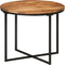 vidaXL - Salontafel - 55x55x45 - cm - massief - acaciahout - en - ijzer