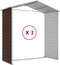 vidaXL - Tuinschuur - 191x300x198 - cm - gegalvaniseerd - staal - bruin