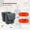 New Looxs ® Tulum Double - Dubbele Fietstas - 100% Gerecycled Polyester - Geschikt voor Elektrische Fietsen - Geschikt voor elke Bagagedrager - 32 Liter - Grey-Green