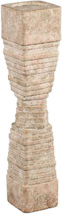 PTMD Kandelaar Shayn - 11x11x50 cm - Cement - Brons