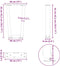 vidaXL - Eettafelpoten - 2 - st - V-vormig - 38x(42-43,3) - cm - staal - zwart