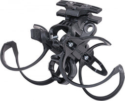 Zefal TRI BOTTLE CAGE SET - Dubbele bidonhouder met zadelbevestiging - Kunststof - Zwart (2 stuks)