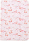 Tablet Hoes Geschikt voor iPad Mini 1 (2012) / iPad Mini 2 (2013) / iPad Mini 3 (2014) - 360° Draaibare Design Bookcase - Wit / Roze /Flamingo