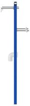 vidaXL - Verborgen - Montageframe - voor - Wastafel - 50x112-136 - cm - Staal