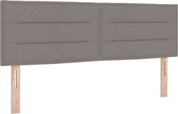vidaXL - Hoofdbord - met - Lijnen - in - Taupe - 160 - cm
