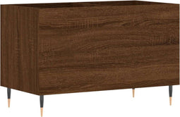 vidaXL - Platenkast - 74,5x38x48 - cm - bewerkt - hout - bruin - eikenkleur