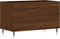 vidaXL - Platenkast - 74,5x38x48 - cm - bewerkt - hout - bruin - eikenkleur