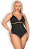 Obsessive 810-TED-1 Teddy - Erotische Lingerieset - Maat XXL - Zwart