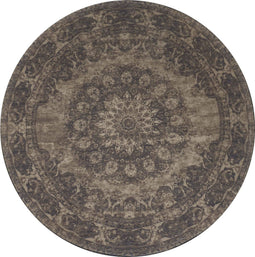 Vloerkleed Viola - Rond - ø200 cm - Green - Groen - Vintage