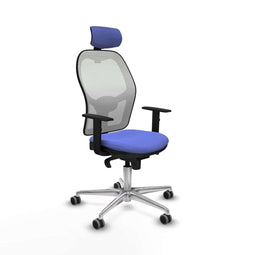 Piqueras y Crespo 1D086G2 - Bureaustoel - Hoofdsteun - Licht Blauw