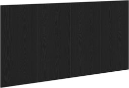 vidaXL - Bed - Hoofdbord - Zwart - Eiken - Massief - Eiken - 160x1.5x80 - cm