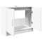 vidaXL - Wastafelkast - 63x29x55 - cm - bewerkt - hout - wit