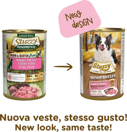 Stuzzy Monoproteïn Varken - Hond - Natvoer - Volledig voer - 6 x 400 gr